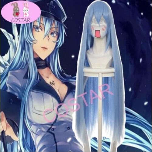 COSTAR Akame Ga KILL Cosplay Wig Esdese Cosplay Heat Resistant Synthetic Wig Hair Halloween Party Game Esdeath Women Cosplay Wig
