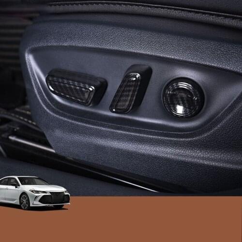 Seat adjustment air cover electric seat special button decoration stickers car Accessories For Toyota AVALON 2019 2020