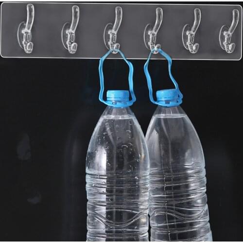 Self Adhesive Bathroom Organizer Hook Door Hanging Hook Hats Bags Holder Scarf Key Hooks Clothes Hanger Wall Hanger Towel Rack