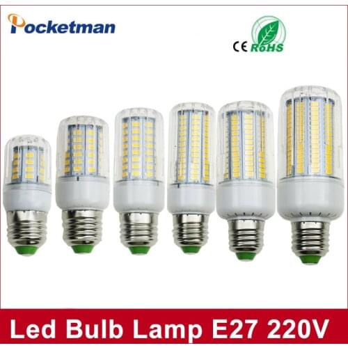 LED Bulb SMD5736 E27 E14 LEDs Lamp Light 50W 40W 30W 25W 15W 12W 7W Incandescent replace 220V Spotlight Corn LED Lights for home