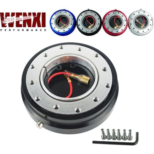 Thin Version 6 Hole Steering Wheel Quick Release Hub Adapter Snap Off Boss kit WX3858