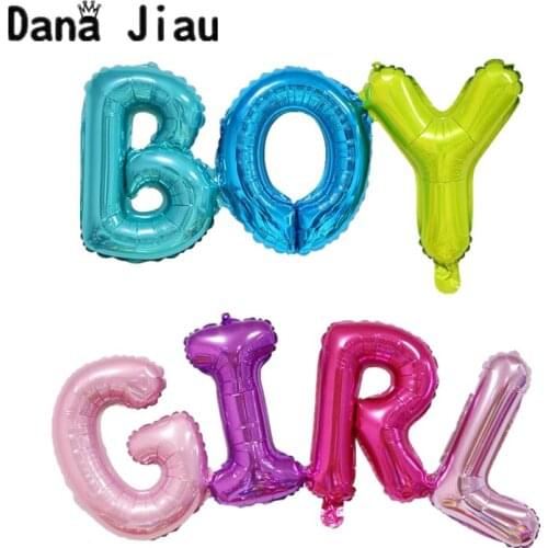 Big colorful Boy girl connection Letter foil balloons children party decoration birthday party ballon baby shower Helium Balloon