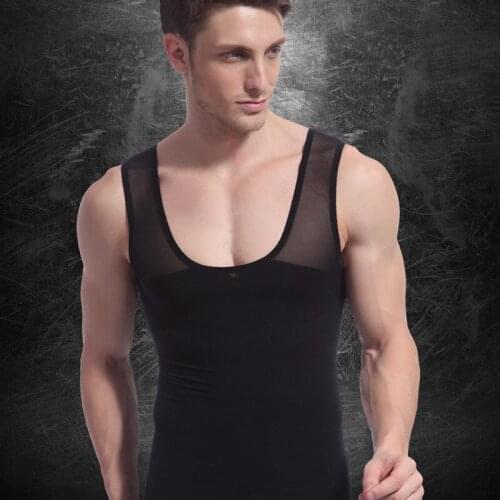 Slimming Vest Shapewear for Men Body Underwear Vest Corset Tummy Body Abdomen Waist Trimmer Male Leotard Shapers