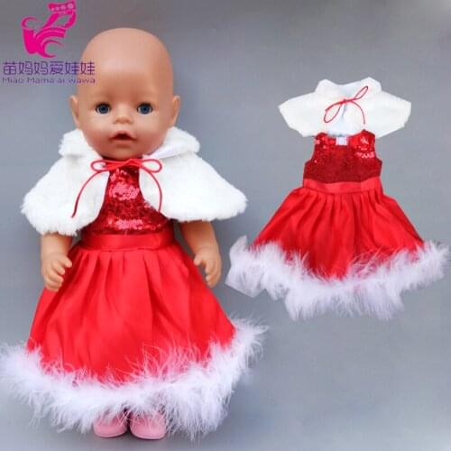 17 inch doll winter dress fit for 18 inch doll clothes fur dress