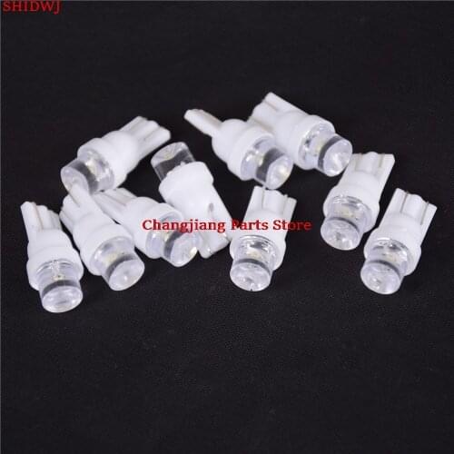 10pcs DC 12V T10 car White LED 194 168 SMD W5W Wedge Side Light Bulbs Car External Clearance Lights Wedge Side Bulbs