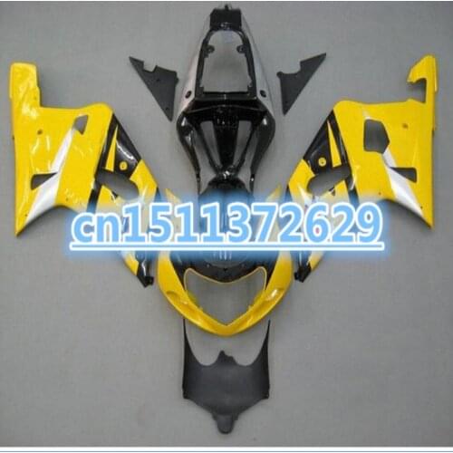 100% for SUZUKI Yellow Black Fairing for A 2001 2003 GSXR600 750 01 02 03 GSXR600 GSXR750 K1 01 02 03 GSXR 600 750 Fairings kit