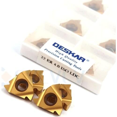 22ER 22IR 3.5ISO LDC 4.0ISO 4.5ISO 5.0ISO 5.5ISO 6.0ISO ISO CNC Lathe Thread Tooth Turning Tools Machining Blade Carbide Inserts