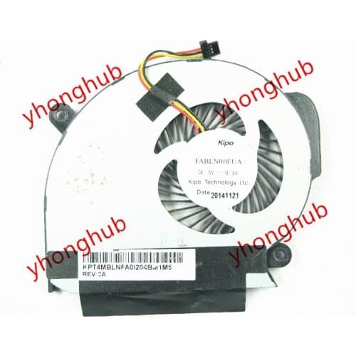KIPO FABLN00EUA DC 5V 0.40A 3-wire Server CPU Fan