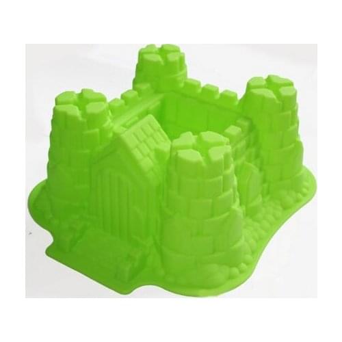 3D Castle Bundt Cake Pan Bread Chocolate Bakeware Silicone Mold