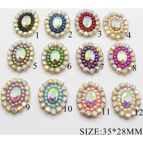 Fine Alloy Pearl Sewing Decoration Accessories 5pcs Button Creative Handmade Beautiful Decoration Holiday Wedding Production