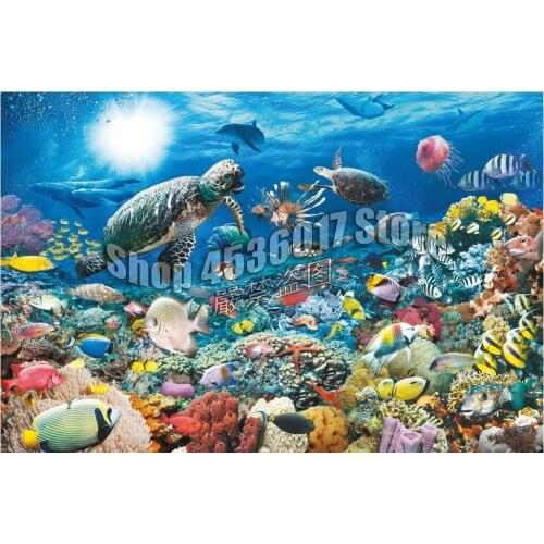 Turtle Cat Diamond Embroidery Full Kit DIY Diamond Painting Cross Stitch Animals Picture Rhinestones Mosaic Wall Decoration