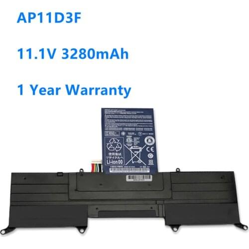 AP11D3F Battery For Acer Aspire S3 S3-951 S3-391 MS2346 AP11D3F 3ICP5/65/88 3ICP5/67/90 AP11D4F 11.1V 3280mAh