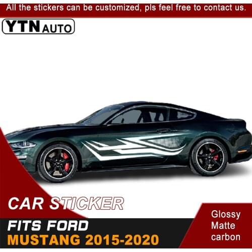 Car Decals For Ford Mustang 2015 2016 2017 2018 2019 2020 Car Door Decorations Decals Car Stickers And Decals