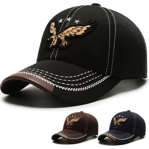 Summer 3D Eagle Embroidery Baseball Cap Men Women Snapback Hat Unisex Fashion Hip Hop Hat Adjustable Cotton Trucker Bone Gorra