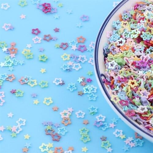 3mm Hollow Star Flower PVC Loose Sequins Glitter Paillettes for Nail Art Manicure Wedding Confetti Accessories for Crafts
