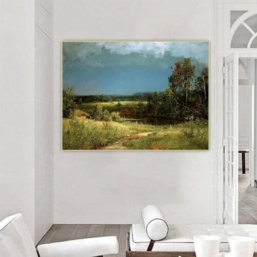 Citon Ivan Shishkin《Before the storm》Canvas Art Oil Painting Artwork Poster Picture Backdrop Wall Decor Home Decoration