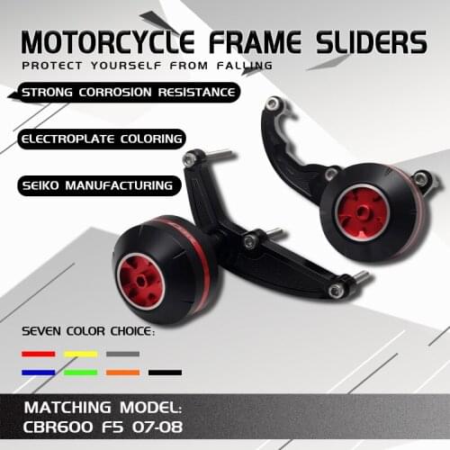CNC Crash Pad Frame Slider Protection Guard For CBR600RR CBR 600 RR F5 2007 2008 07 08