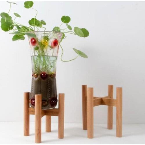 Wooden Home Plant Tray Flower Pot Rack Strong Standing Bonsai Holder Stand Shelf