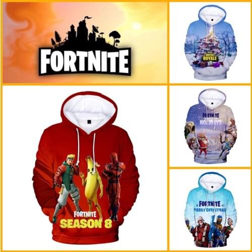 3D Print Hoodie Fortnite Shoot Kids Sweatshirt Hero Battle Royale Jacket Boys Girls Harajuku Cartoon Jacket Tops Teen Clothes