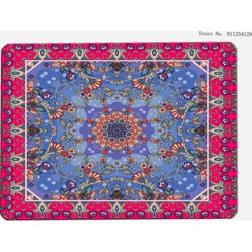 Bohemian Floor Door Mat Anti Slip Decor Mandala Flower Doormat Flannel Rug Hallway Kitchen Bathroom Bedroom Area Rug Dust Carpet