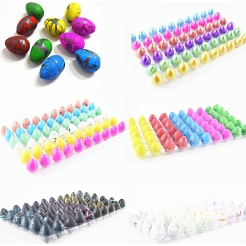 60pcs/set Magic Water Hatching Inflation Growing Dinosaur Eggs Toy For Children Educational Novelty Toys