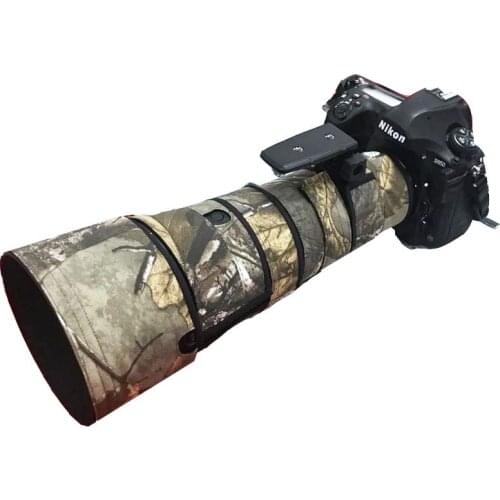 Juntuo Camouflage Lens Cover Coat for Nikon AF-S 500mm 5.6E PF ED VR Telephoto Clothing Waterproof Cotton Fiber Sleeve