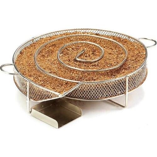 Barbecue Smoke Box Barbecue Basket Stainless Steel Cold Smoke Generator Portable Smoking Barbecue Net Home Travel Picnic Gadget