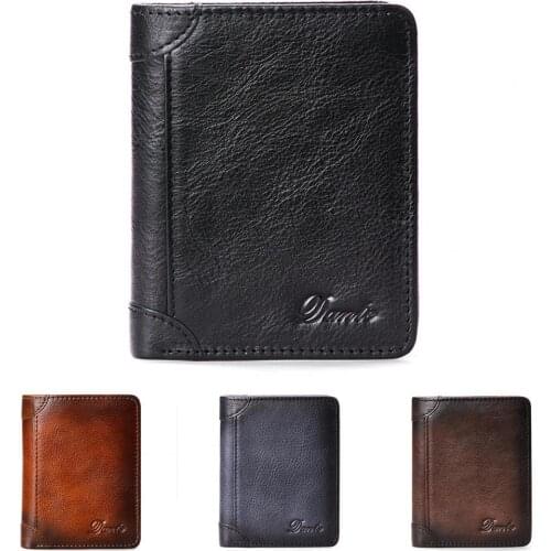 Anti-theft Small Wallet Comfy Hand Feeling Credit Card Function RFID Blocking Wallet for Daily Use