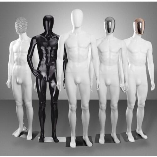 Model Mens Whole Body Dummy Clothing Mannequin Korean Matte White Black Electroplated
