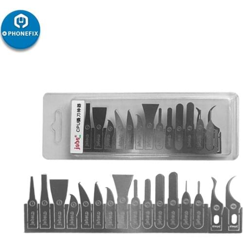 16 in 1 Metal Scalpel Knife Tools Kit Cutter CPU BGA IC Remove Graver Chip UV Glue Knife Mobile Phone PCB DIY Repair Hand Tools