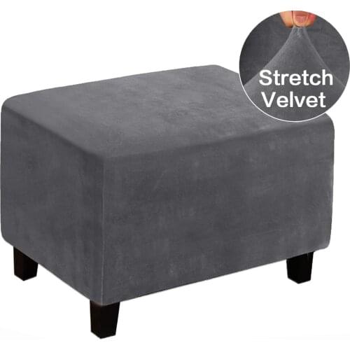 Footrest Cover Rectangle Footrest Washable Removable Sofa Covers Footstool Protector Covers Accessories