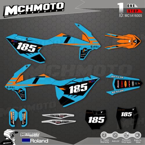 MCHMFG Customized Team Graphics Backgrounds Decals Custom Stickers For17-19EXC 16-18SX-F