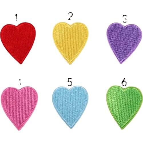 Heart Love Lip Umbrella Iron on Patches Sewing Embroidered Applique for Jacket Clothes Stickers Badge DIY Apparel Accessories
