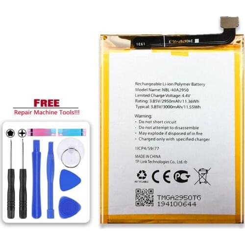 NBL-40A2950 Replacement Battery 3000mAh For TP-link Neffos C9s TP7061C TP7061A Mobile Phone