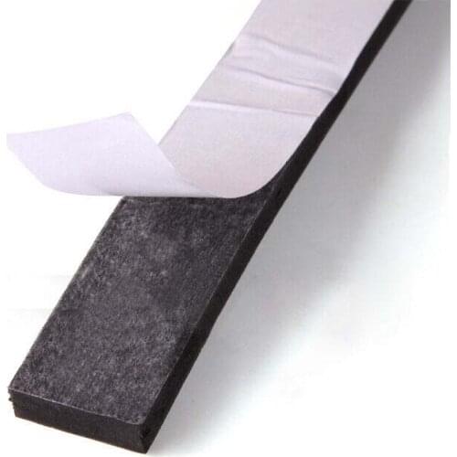 Rubber Self Adhesive Sponge Seal Strip Cord Width 8~50mm Thick 2~10mm EVA Crafts Hobby Black Foam Anti-collision Seal Gasket