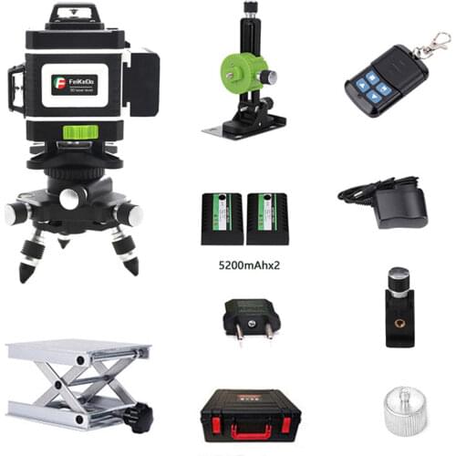 Laser Level 16 lines green line 3D Self-Leveling 360 Horizontal And Vertical Super Powerful Laser level green Beam laser level