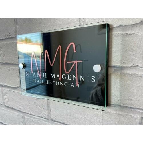 Modern Premium Office Plaque Shop Entrance Commercial Door Acrylic Sign Business Design