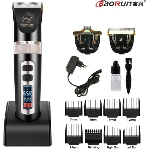 BAORUN P9 Professional Pet Clipper Dog Hair Trimmer Grooming Pets Animal Cat Shaver Electric Scissors Mower Haircut Machine