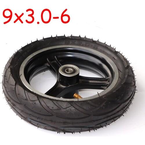 High Quality 9x3.0-6 Vacuum Tyre 9 Inch 9x3.00-6 Tubeless Tire With wheels for Electric Scooter, Mini Motorcycle Parts