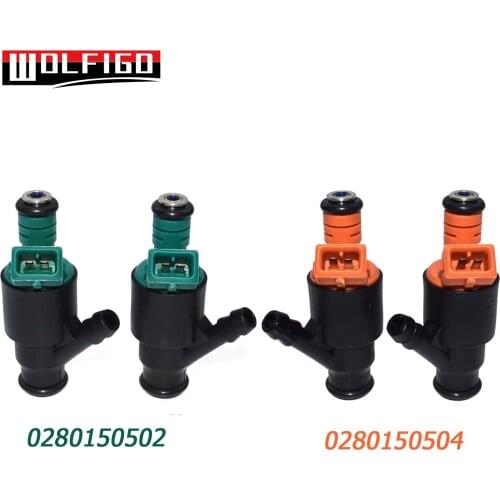 WOLFIGO 2PCS / 4PCS Fuel Injectors Set 0280150504+0280150502 For Kia Sportage 2.0L 1995 1996 1997 1998 1999 2000 2001 2002