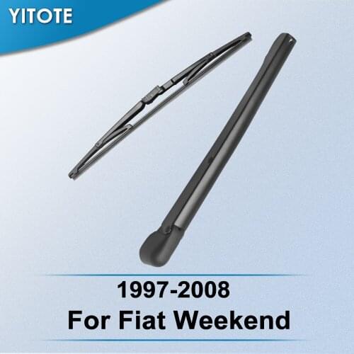 YITOTE Rear Wiper & Arm for Fiat Weekend 1997 1998 1999 2000 2001 2002 2003 2004 2005 2006 2007 2008