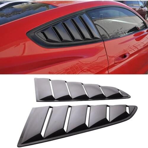 2pcs/set Quarter Side Window Louver Scoop Cover Vent For 15-17 Mustang