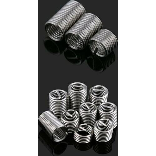 30pcs M3-M6 304 stainless steel threaded sleeve threaded steel wire protective sleeve