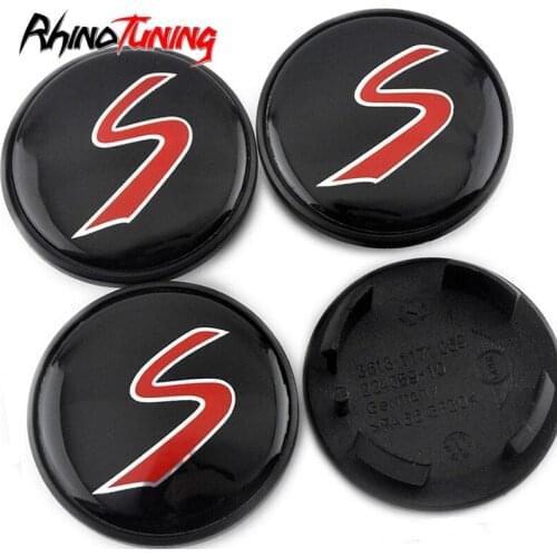 4pcs Set 55mm 45mm Car Wheel Center Caps Hub S Emblem 3613 1171069 For 2011-2012 Countryman Auto Rim HubCap Cover