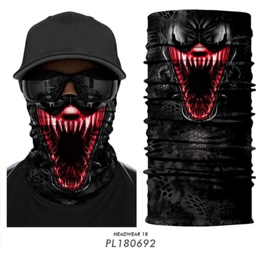 Army Tube Scarf Venom Bandana Neck Gaiter Warmer Ciclismo Buff Sport Headgear Hunting Fishing Camping Face Shield Ski Balaclava