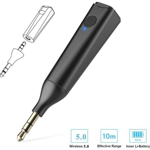 Bluetooth 5.0 Handsfree Wireless Music Adapter Stereo Audio Receiver For Sony MDR-10R On Over Ear Wired Headphones