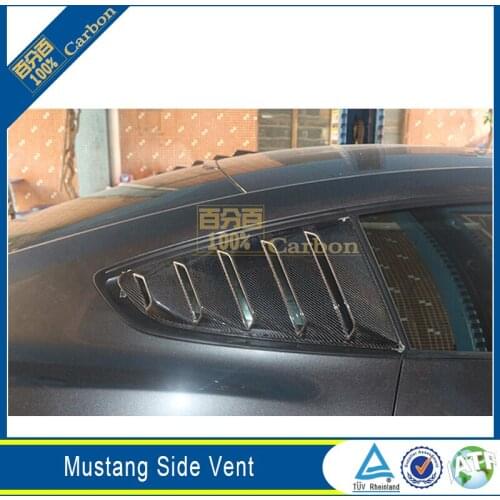 For Ford Mustang 2015-2017 Side Window Vent Carbon Fiber Intake Decorative Trim