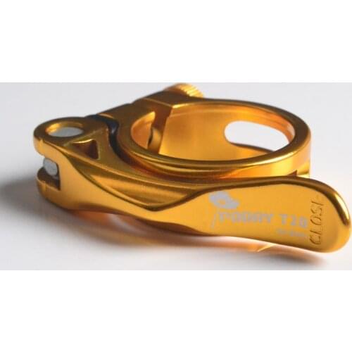 34.9mm Bicycle Pipe Clamps Cycling Seatpost Clamps Seat Fixed Clamp Collar MTB Road Bike Gold 1pcs