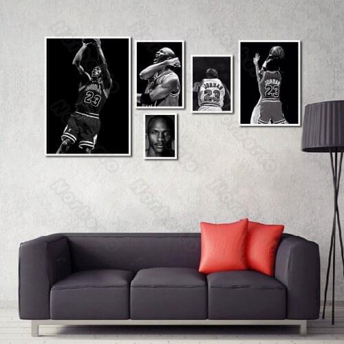Modern Style Canvas Painting Handsome Worldwide Basketball Superstars Poster Print for Home Rooms Gallery Wall Art Decoration