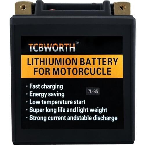 7S 7L-BS 7B-4 7A-BS 7-A 12V 4Ah Lithium Motorcycle Starter Battery CCA 260A Scooter LiFePO4 LFP Motorbike Waterproof Resistant